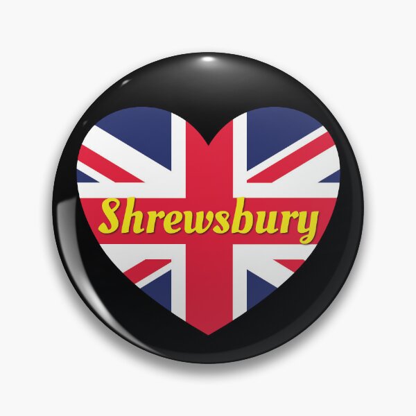 Item preview, Shrewsbury Shropshire England UK British Union Flag Heart - Shrewsbury designed and sold by DPattonPD.
