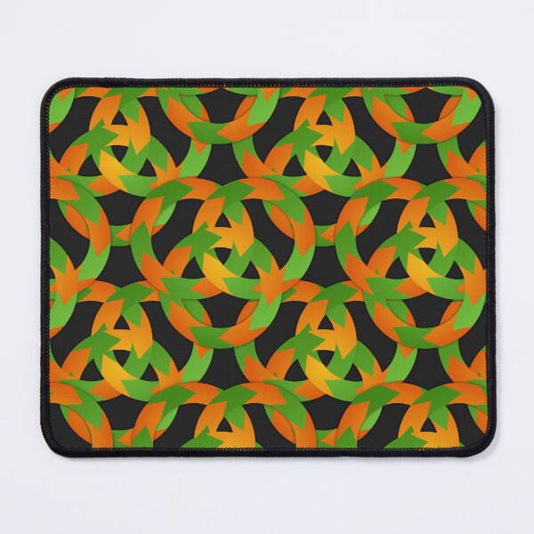 Item preview, All over green and orange rings designed and sold by ElsRuiters.