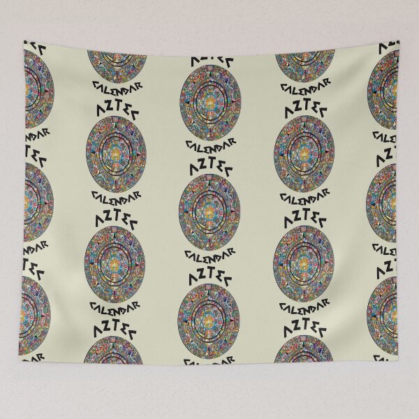 Item preview, aztec calendar mexico hieroglyphic mandala mayan designed and sold by Elliettelegaspi.