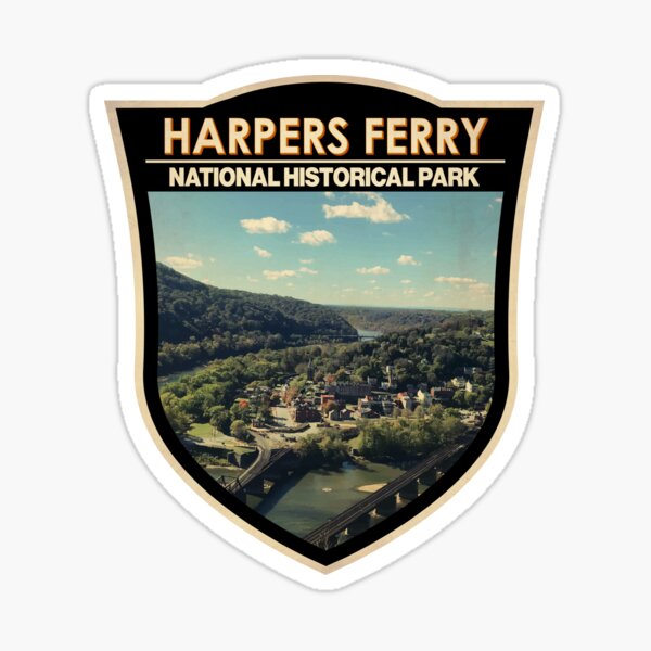 Item preview, Harpers Ferry National Historical Park Travel Art Badge designed and sold by KrisSidDesigns.