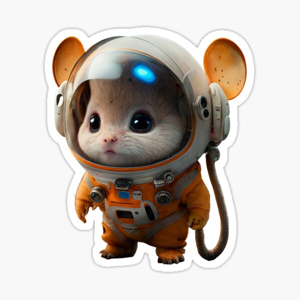 28 Guinea Pig Hamster Sci-fi Logo Illustration Sticker Ideas