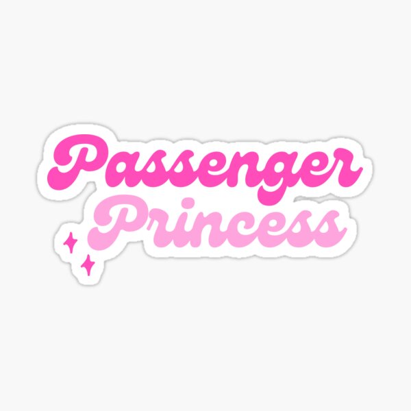 Passenger Princess Car Mirror Decal, Tiny Decals, Pink Car Sticker, Rear  View Mirror Sticker, Car Decal Sticker, Affirmation Car Decal 