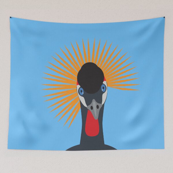 Item preview, Grey Crowned Crane African Bird Portrait designed and sold by Anna Lemos.