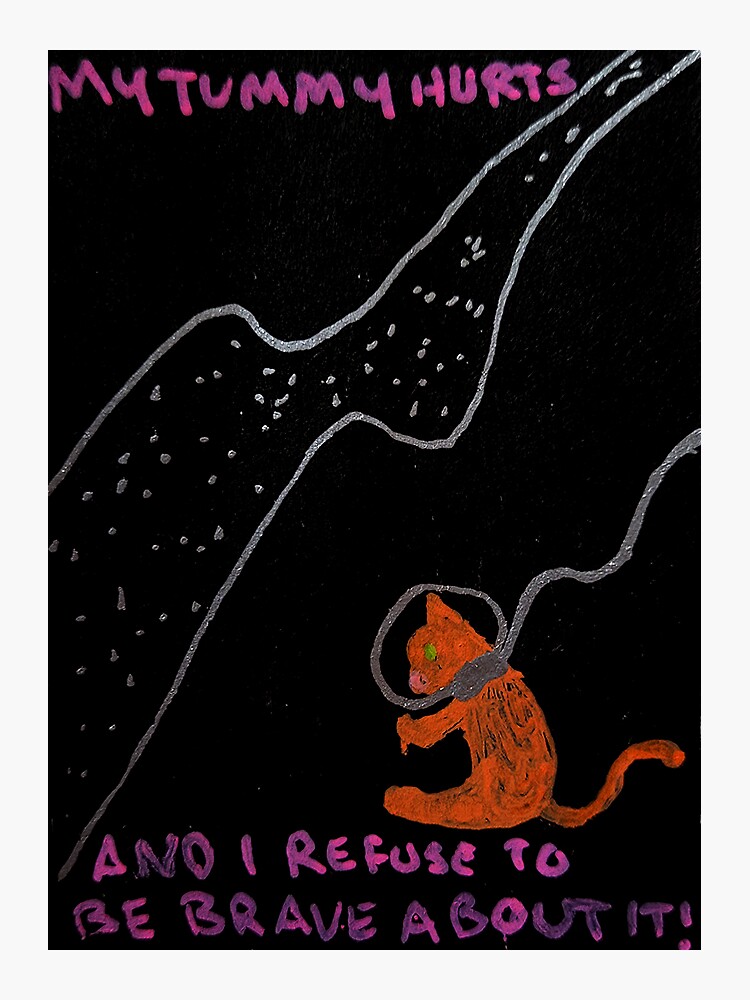 Thumbnail 3 of 3, Sticker, refusing to be brave designed and sold by aggiepanda.