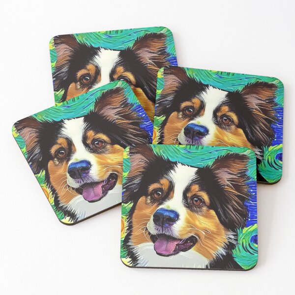 Artikelvorschau, Australischer Schäferhund im Van-Gogh-Stil | Einzigartige Designs für Liebhaber des australischen Schäferhundes entworfen und verkauft von Lees Tees.