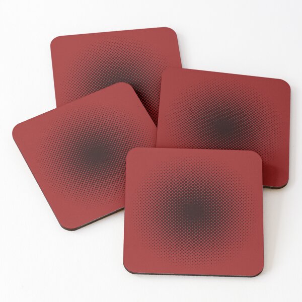Item preview, Stylish Halftone Dots Dark, red designed and sold by markeralchemy.