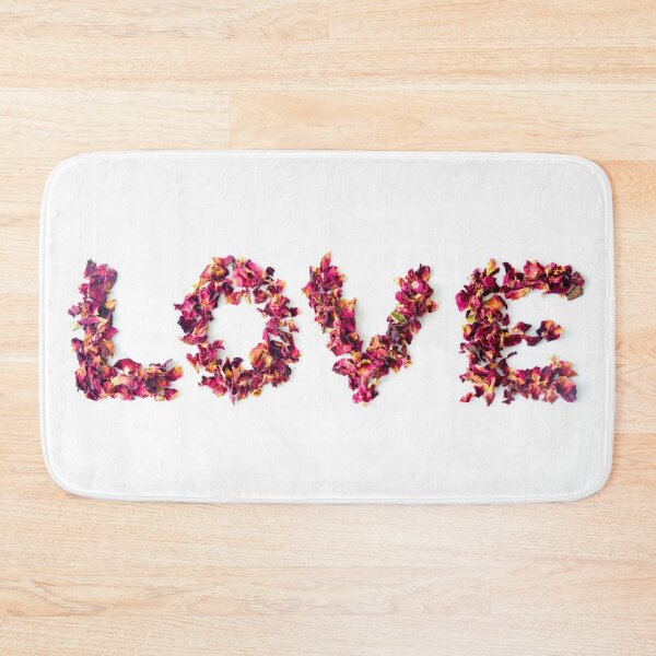 Item preview, LOVE written in dried rose petals. designed and sold by claireseyeview.