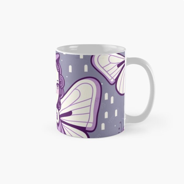 Item preview, Purple Butterfly Girl Pattern | Purple Pastel Girl | Girl with Wings | Kawaii Girl | Pastel Girl | Grandma gift designed and sold by Synthetic-Intel.