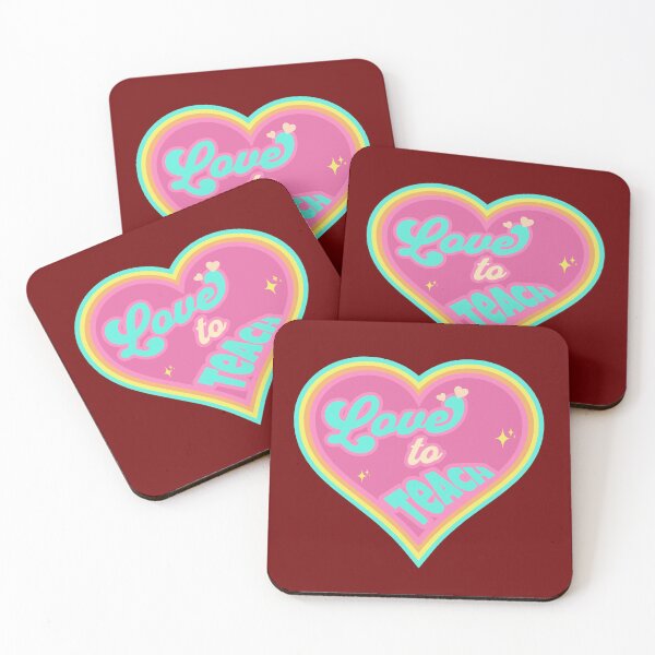 Item preview, Teachers Valentines Day Heart Love To Teach designed and sold by Cute & Sassy Custom Gifting Boutiques.