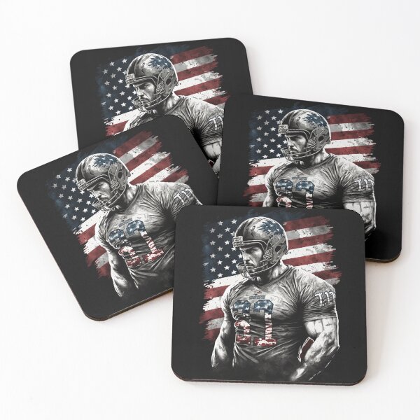 Item preview, American Football Player Usa Flag designed and sold by druckfun.