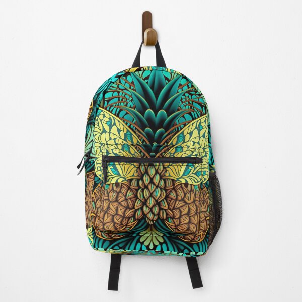 Item preview, Psychedelic Butterfly Pineapple Pattern | Bright Psychedelic | Pineapple Butterfly | Reggae Pattern | Rastafarian Art awesome design designed and sold by Synthetic-Intel.