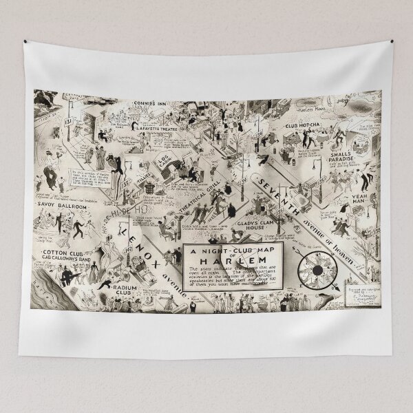 Item preview, Prohibition Era Speakeasy Map of Harlem, NY designed and sold by Daniel Hagerman.