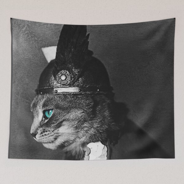 Item preview, Viking Valkyrie Kitty in profile designed and sold by Glimmersmith.