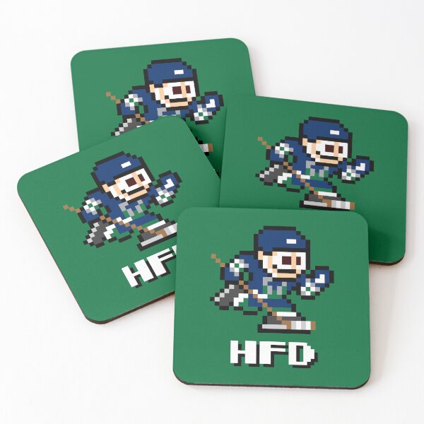 Item preview, Hartford Whalers Home + Initials (8-bit Hockey Player) designed and sold by The Armorsmith.