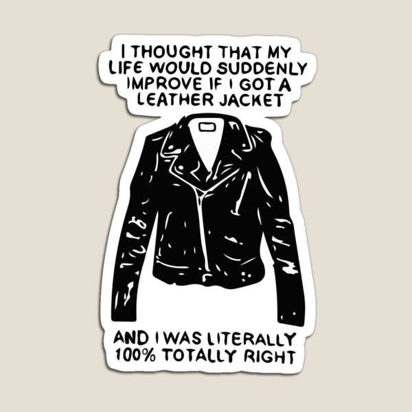 Leather jacket Magnet