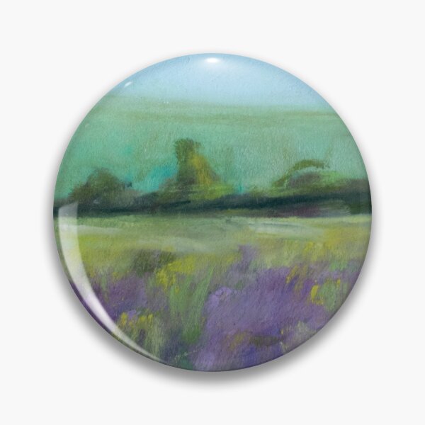 Item preview, Lavender flower field soft pastel painting designed and sold by TiffanyMackay.
