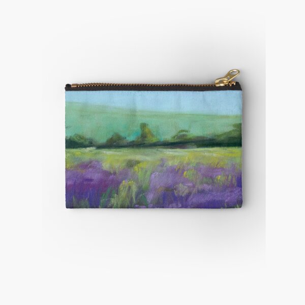 Item preview, Lavender flower field soft pastel painting designed and sold by TiffanyMackay.
