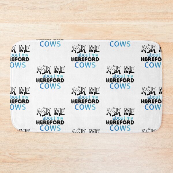 Item preview, White version of Ask me about my Hereford Cows designed and sold by FarmsteadAcers.