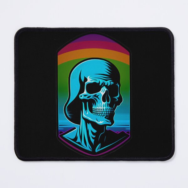 Item preview, Colourful Abstract Skull Illustrated designed and sold by Denjones-Gifts.