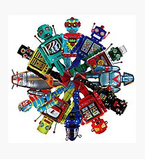 Robot O Clock Photographic Print