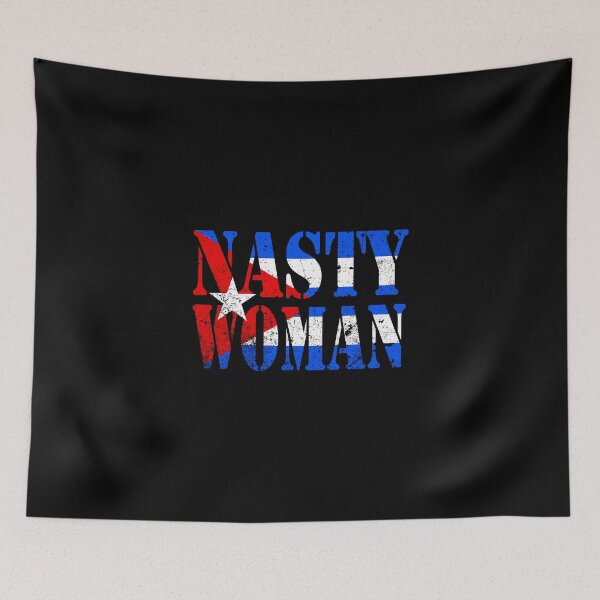 Item preview, Nasty Woman Cuban Flag designed and sold by Handstand365.