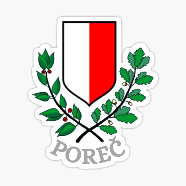 Item preview, Coat of Arms Porec on Istria Peninsula in Croatia designed and sold by surecanmakeit.