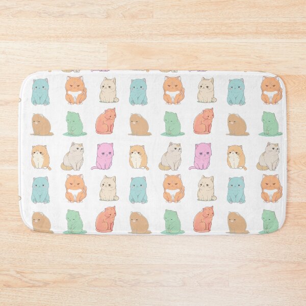 Item preview, Constipated Cats Sticker Set | Valentine's Day Gift | Anxious Cat Nervous Cat Shy Cat | Funny Looking Cat | Pastel Cats designed and sold by Synthetic-Intel.