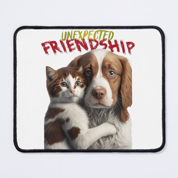 Item preview, UNEXPECTED FRIENDSHIP - CAT AND DOG designed and sold by ABW37.