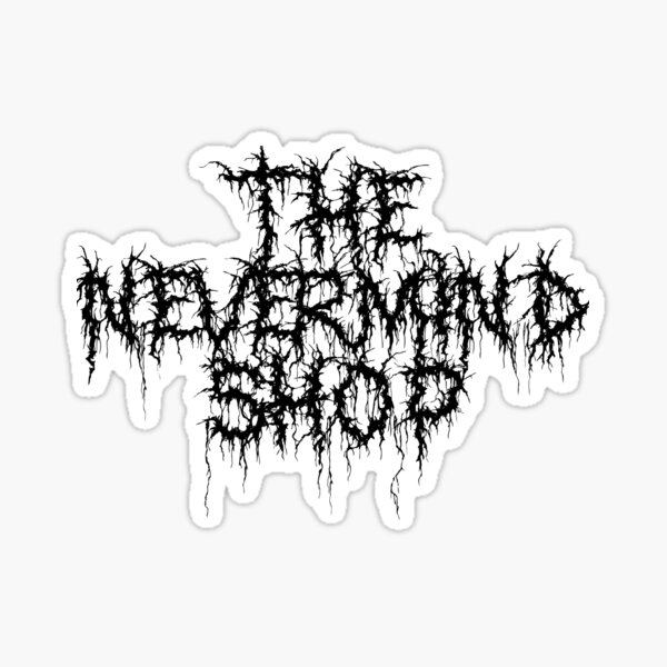 Nevermind Shop Metal Tee Sticker
