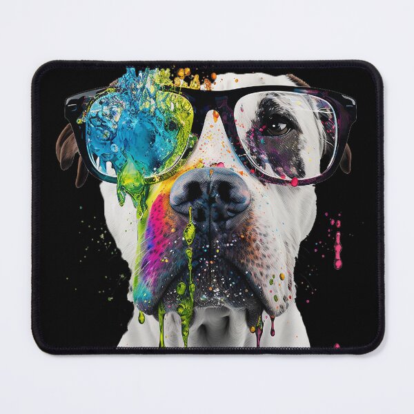 Item preview, Smart Dogg With Glasses designed and sold by FonxyShirts.