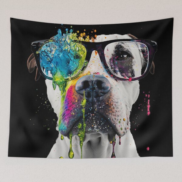 Item preview, Smart Dogg With Glasses designed and sold by FonxyShirts.