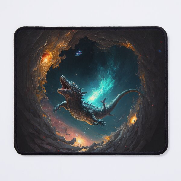 Item preview, dragon swimming on space classic T-Shirt designed and sold by wissoo.