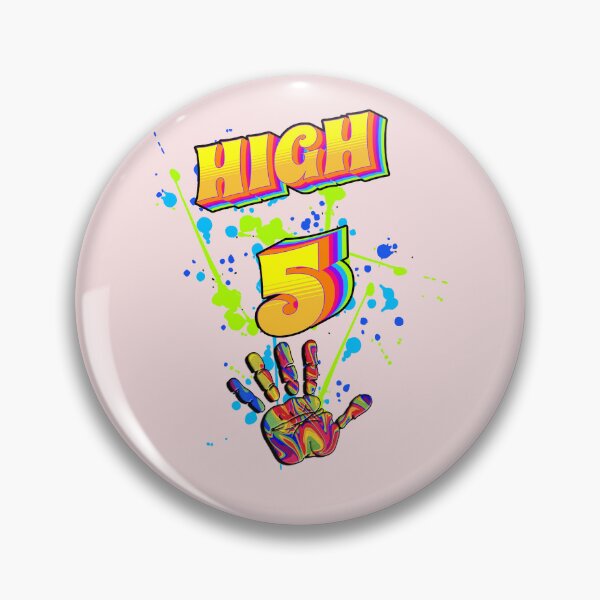 Item preview, Birthday 5 High Five Retro Paint Splatter Birthdaydays designed and sold by Cute & Sassy Custom Gifting Boutiques.