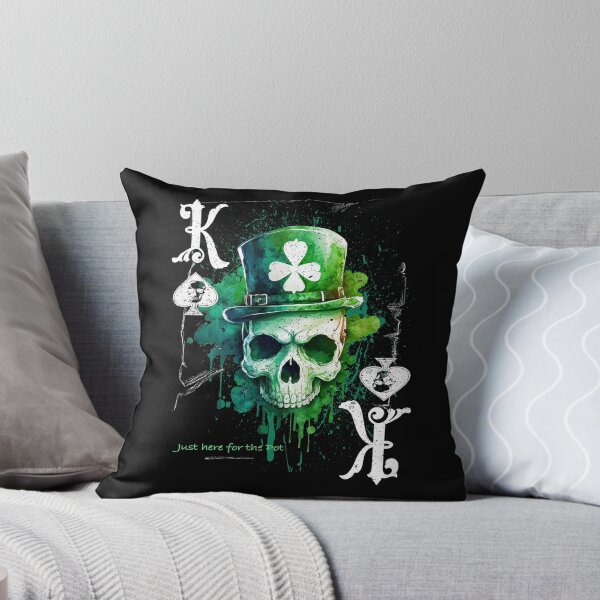Item preview, King Of Spades Poker Design St Patricks Day Skull Edition designed and sold by printworxx.