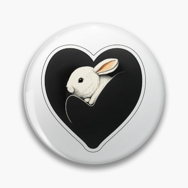Aperçu de l'œuvre Coeur Lapin créée et vendue par Quote-Zone.