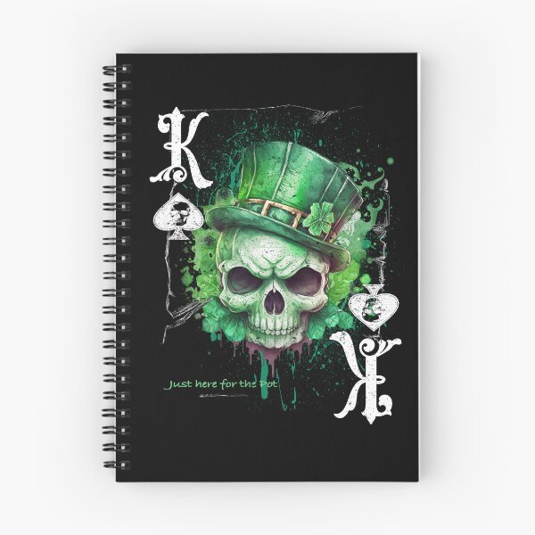 Item preview, King Of Spades Poker Design St Patricks Day Skull Edition designed and sold by printworxx.
