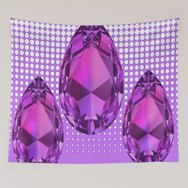 Item preview, THREE PURPLE AMEYTHST GEMS FEBRUARY BIRTHSTONES designed and sold by sharlesart.