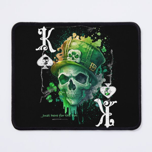 Item preview, King Of Spades Poker Design St Patricks Day Skull Edition designed and sold by printworxx.