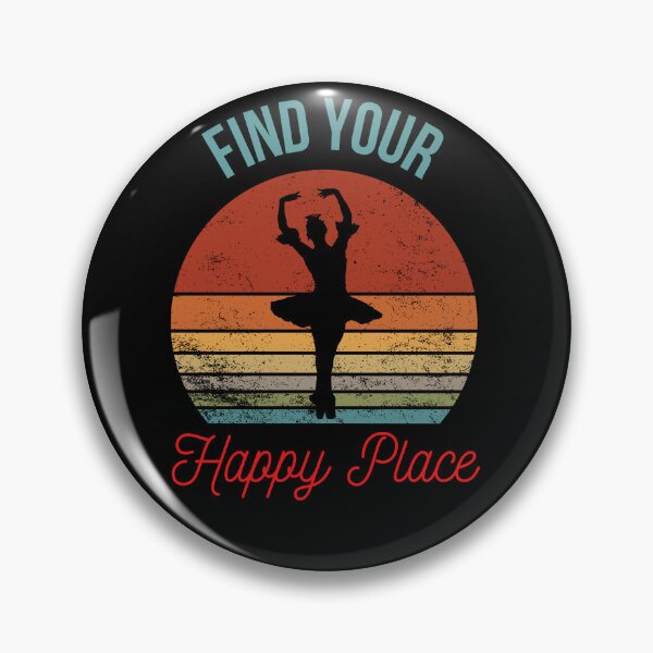 Item preview, Find Your Happy Place: Retro Sunset Ballerina Silhouette designed and sold by BuyByButterfly.