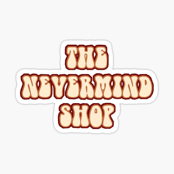 The Nevermind Shop Retro Logo Sticker