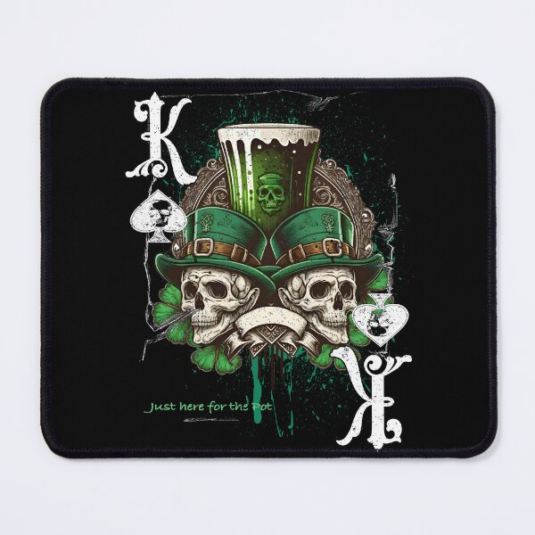 Item preview, King Of Spades Poker Design St Patricks Day Skull Edition designed and sold by printworxx.