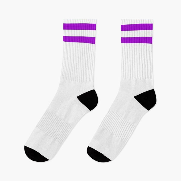 Item preview, Purple striped socks designed and sold by AmeAve.