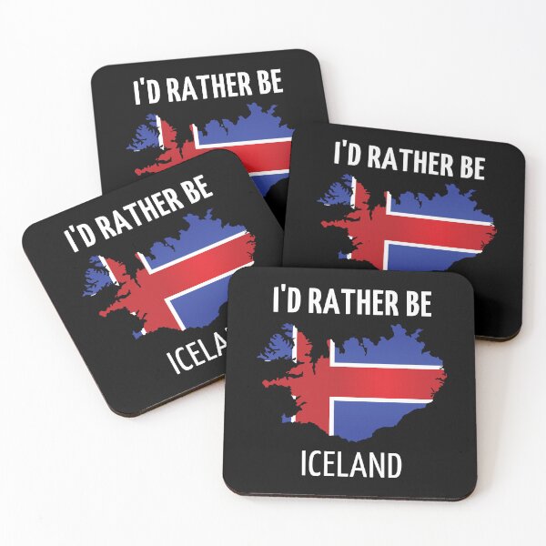 Item preview, I'D RATHER BE IN ICELAND,Iceland Souvenir Landmark, Iceland Flag Travel Iceland Flag designed and sold by farare2.
