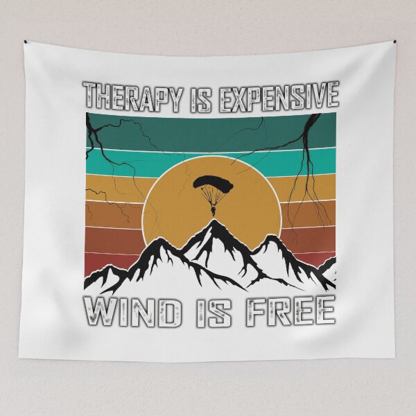 Item preview, Therapy is expensive wind is free lightning design designed and sold by flydye.