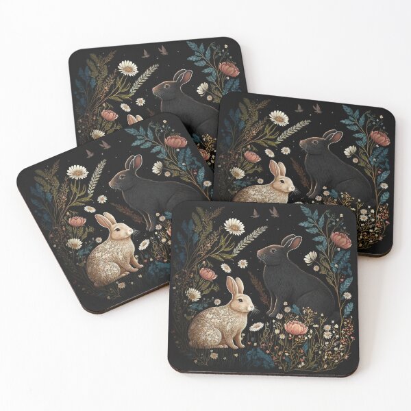 Item preview, Whispery Rabbits Whiffing at The Witching Hour designed and sold by AllFolkedUp.