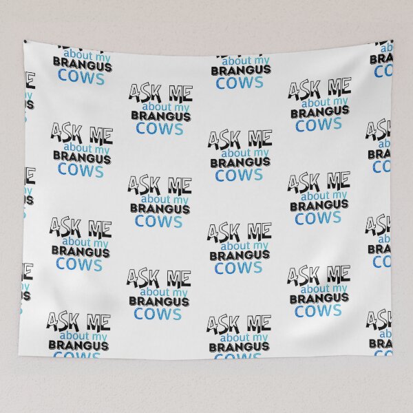Item preview, White version of Ask me about my Brangus Cows designed and sold by FarmsteadAcers.