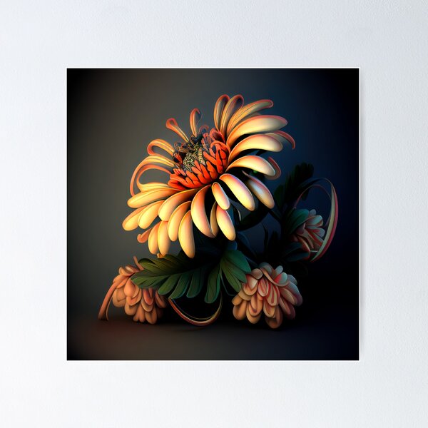 Item preview, metal island flower sculpture 3 designed and sold by AgeeTattoos.
