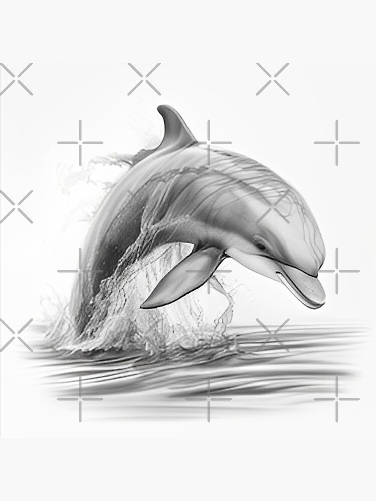 Dolphin Watercolor Print – Prospect Print Co.