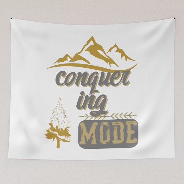 Item preview, conquer ing mode, forest river sun inside tree pine designed and sold by movie-popcorn.