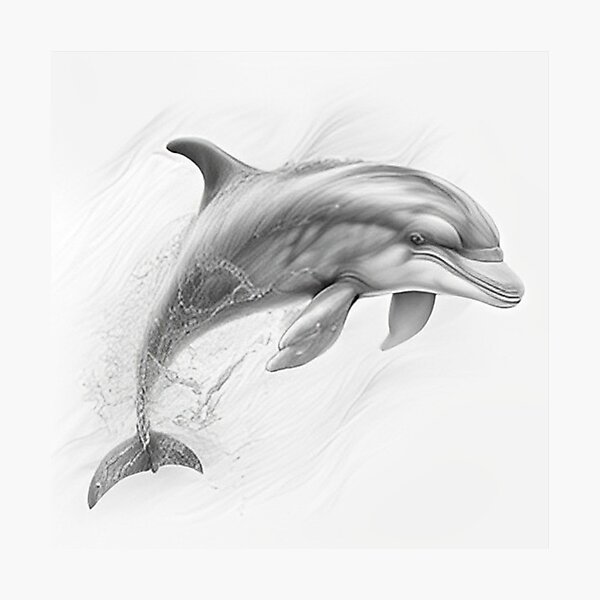 Vintage hand drawn dolphin cartoon black and white illustration | free  image by rawpixel.com / No… | Dolphin drawing, Black and white  illustration, Cartoon clip art